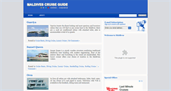 Desktop Screenshot of maldivescruiseguide.com